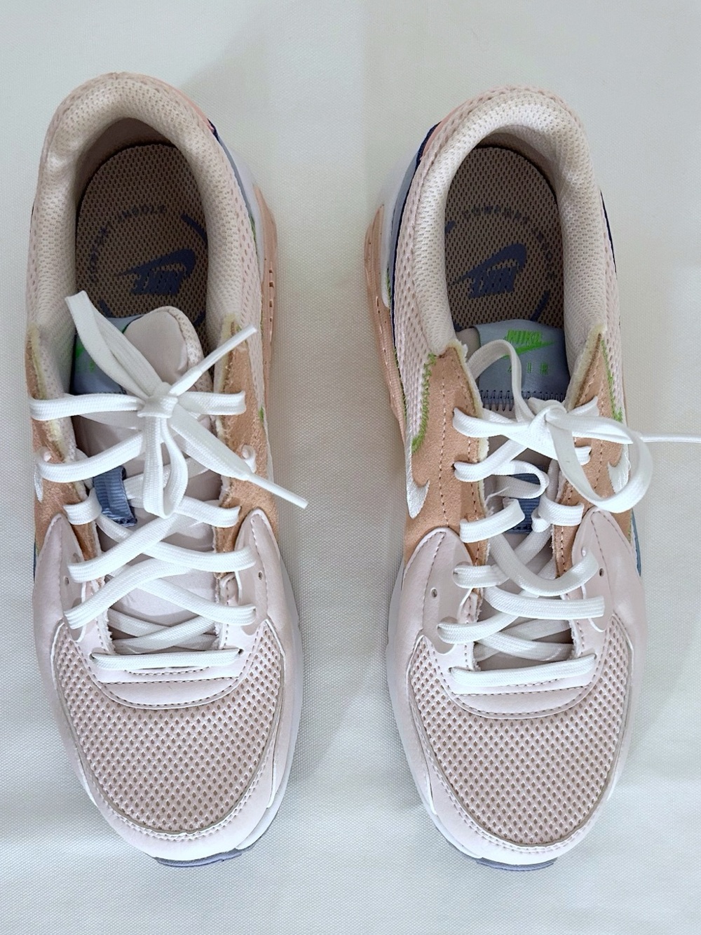 Nike Women's Air Max Pastel Pink, Light Blue & Green Accent Sneakers - Picture 2 of 4